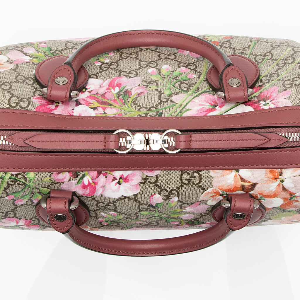 Gucci GG Supreme Blooms Small Top Handle Bag (SHF-kJIt8A)