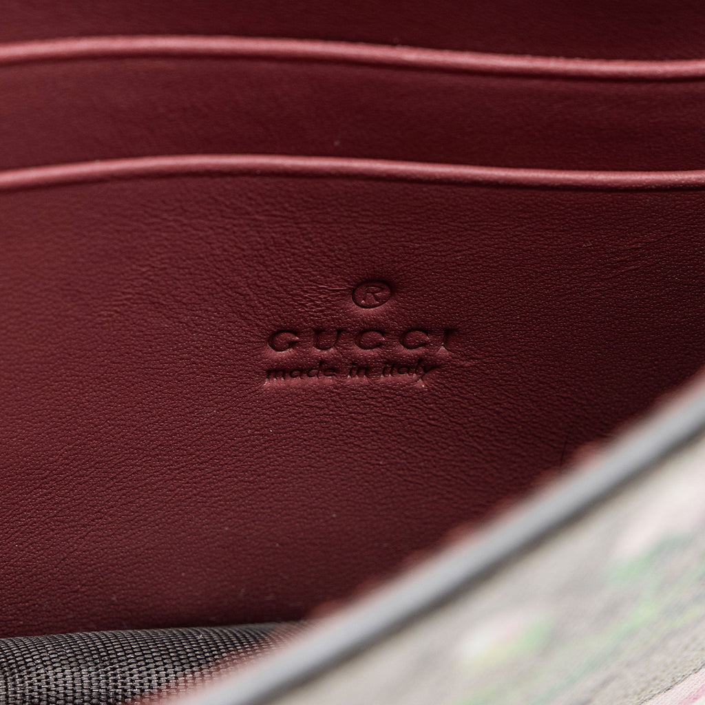 Gucci GG Supreme Blooms Wallet on Chain