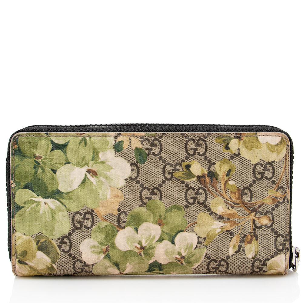 Gucci Gucci Supreme Blooms Zip Around Wallet (SHF-19768)