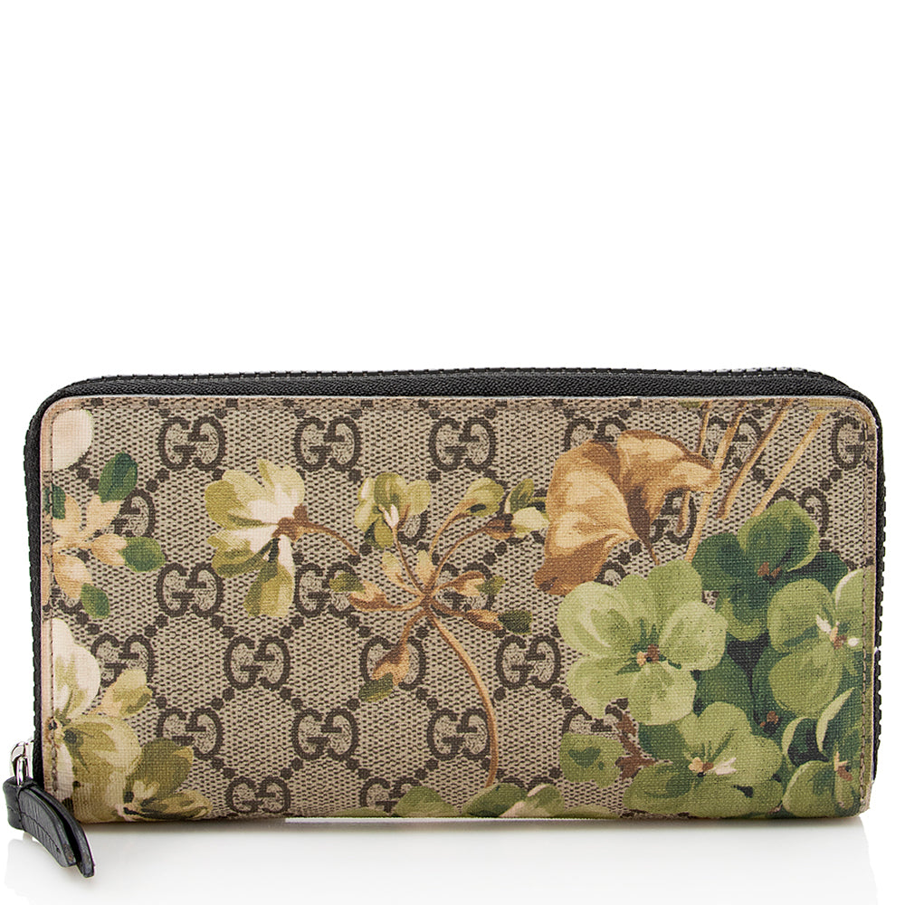 Gucci Gucci Supreme Blooms Zip Around Wallet (SHF-19768)
