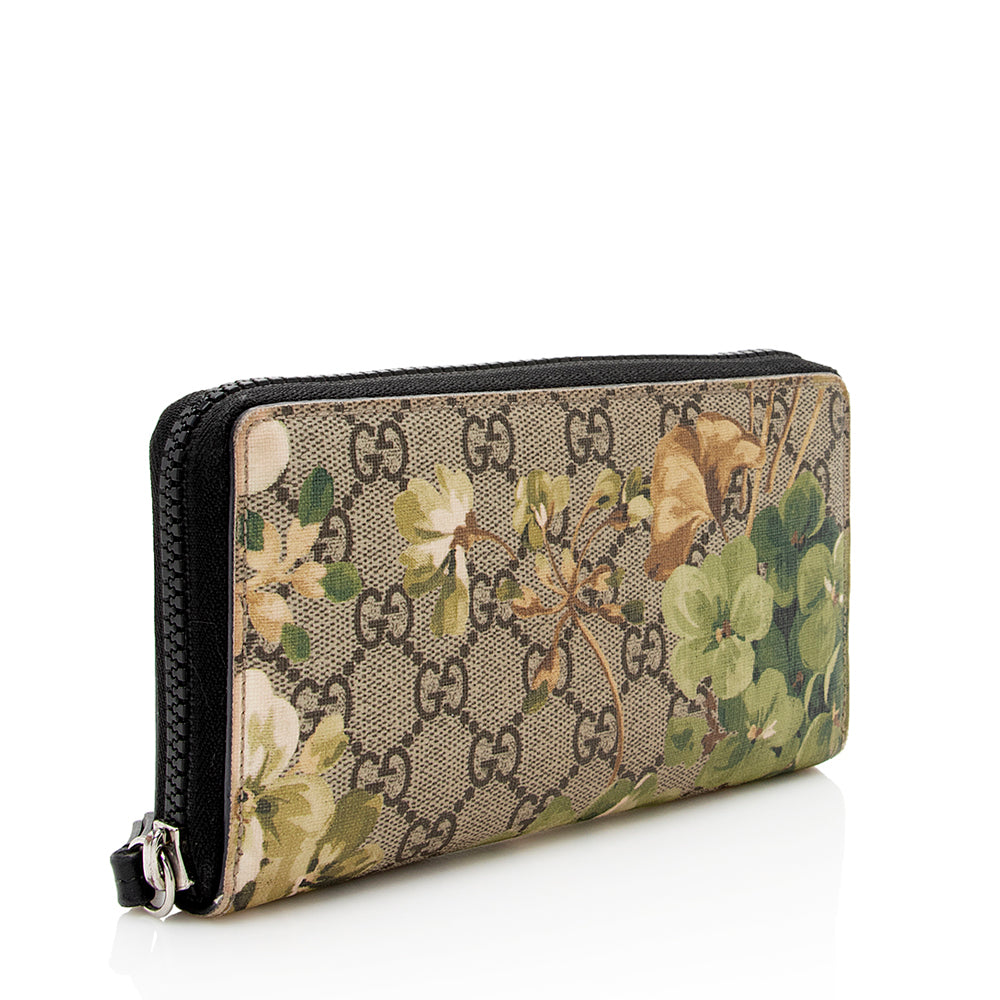 Gucci Gucci Supreme Blooms Zip Around Wallet (SHF-19768)