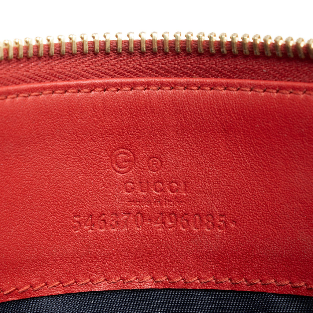 Gucci GG Supreme Blooms Zip Pouch (SHF-W5F9OF)