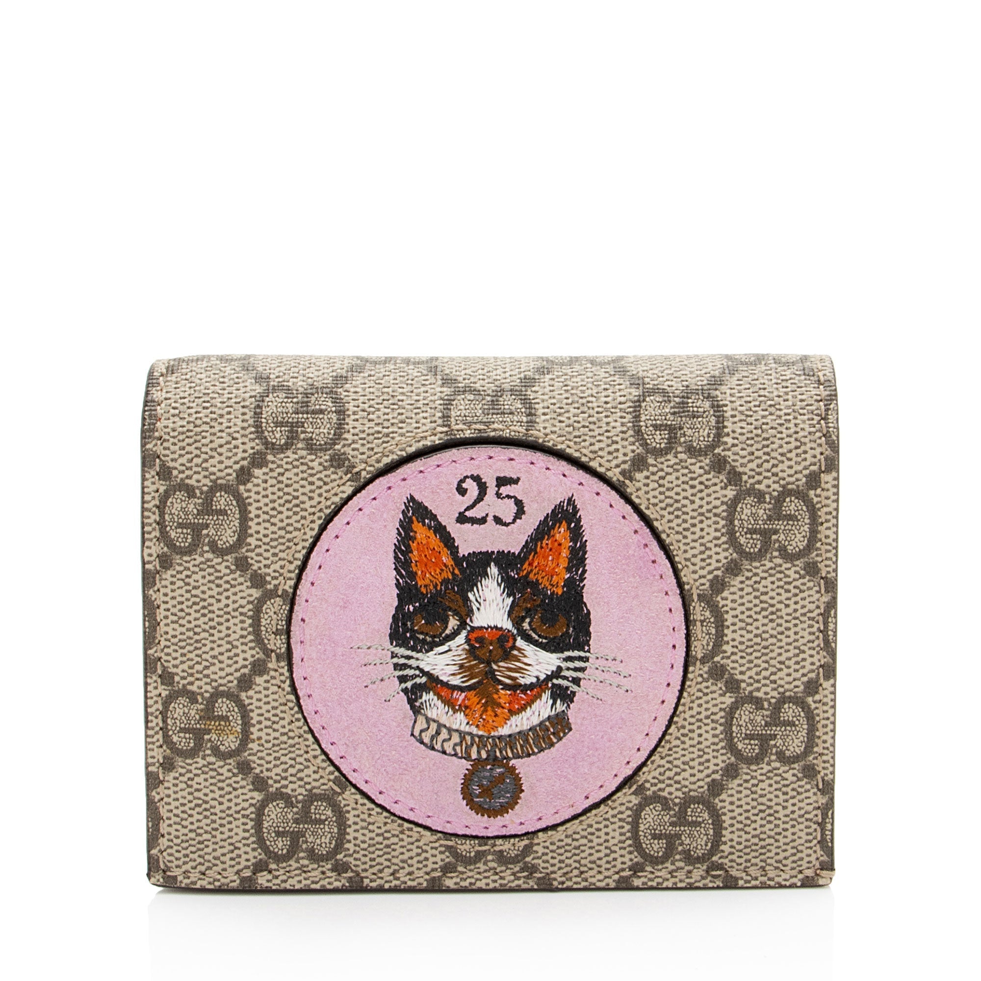 Gucci GG Supreme Bosco Patch Card Case