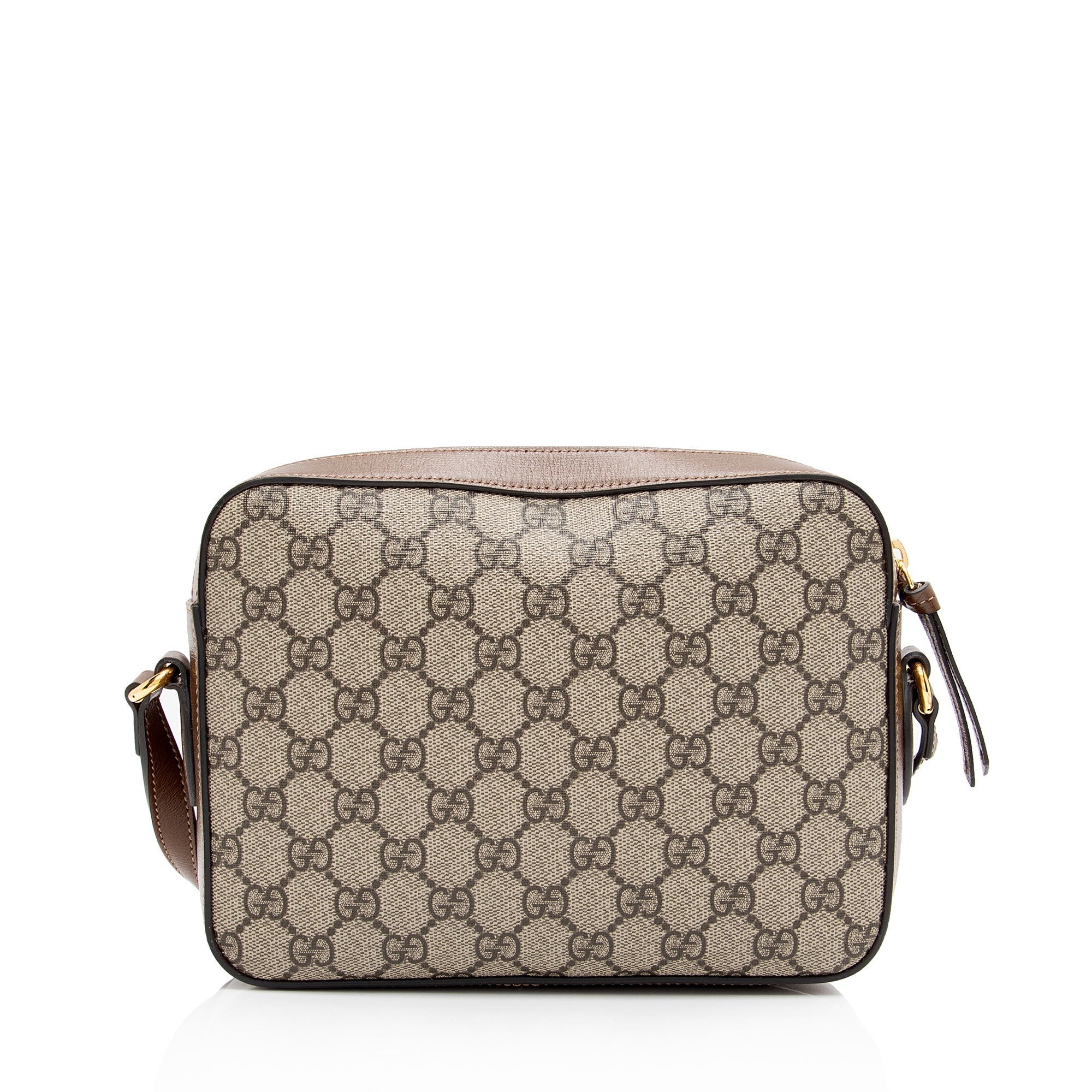 Gucci GG Supreme Calfskin Horsebit 1955 Small Shoulder Bag (SHF-4Qxiep)