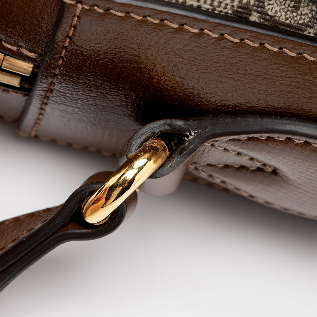 Gucci GG Supreme Calfskin Horsebit 1955 Small Shoulder Bag (SHF-4Qxiep)