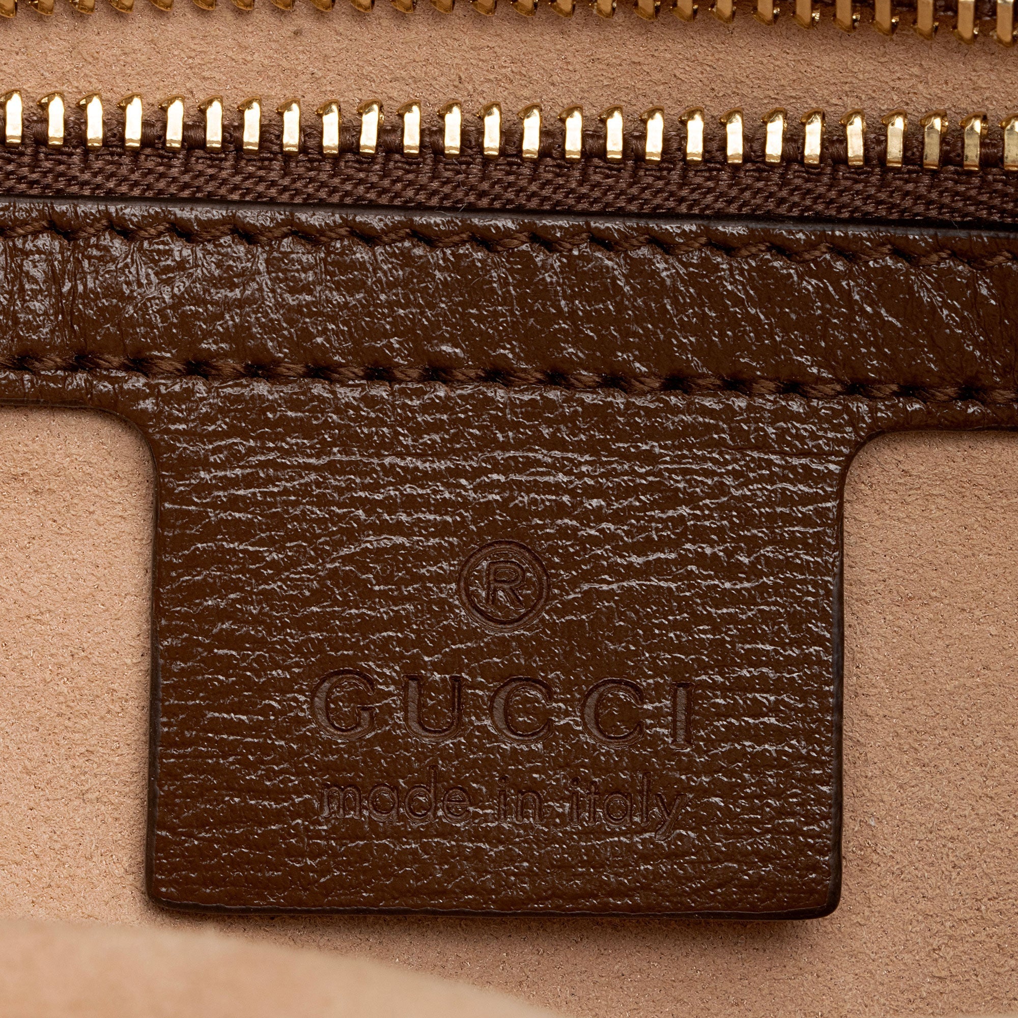 Gucci GG Supreme Calfskin Horsebit 1955 Small Shoulder Bag (SHF-4Qxiep)