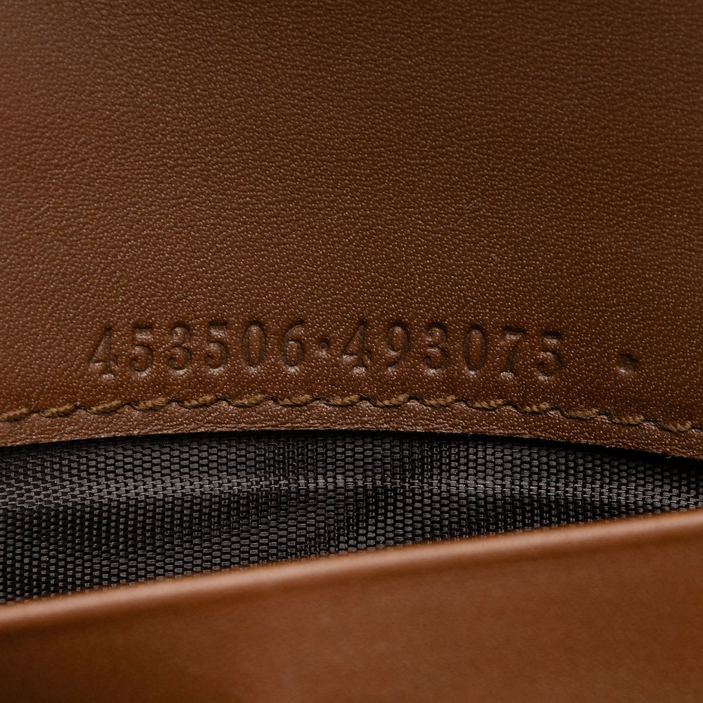 Gucci GG Supreme Calfskin Padlock Chain Wallet
