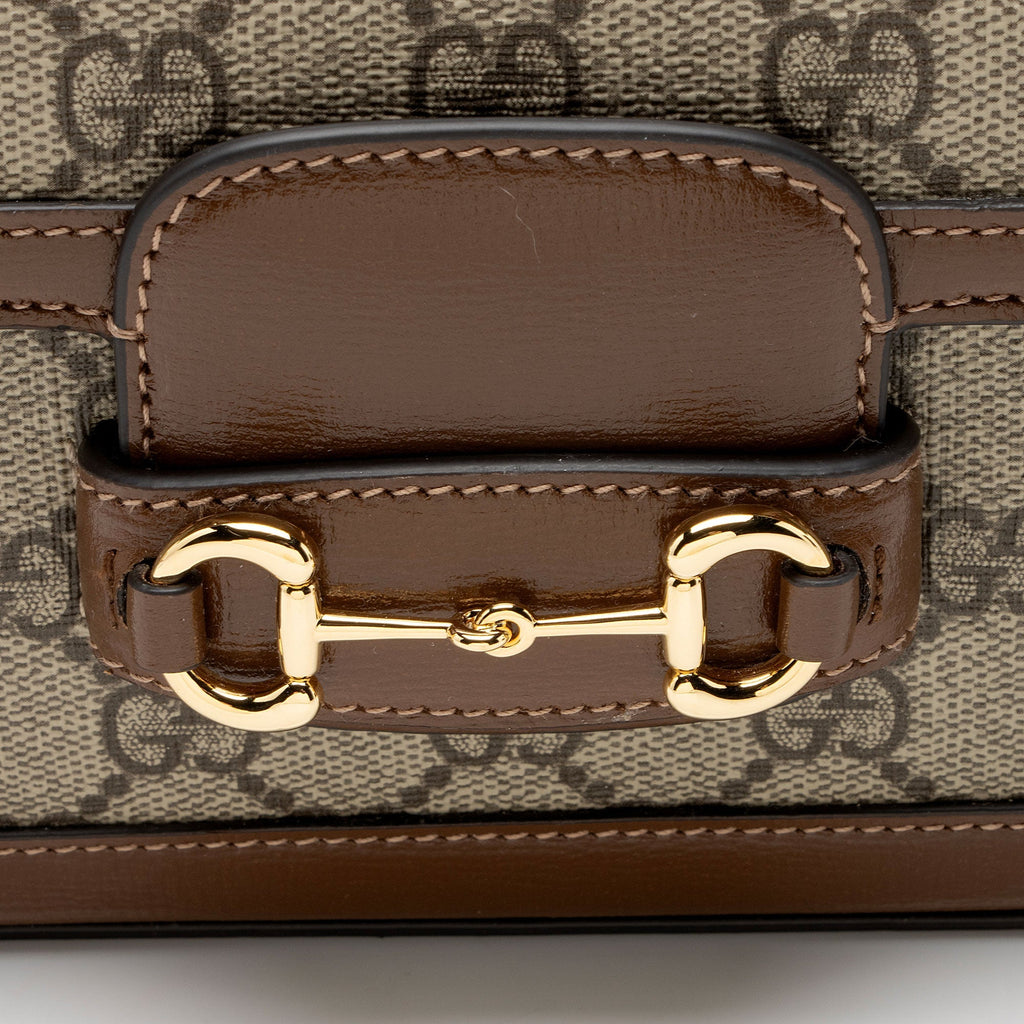 Gucci GG Supreme Chain Horsebit 1955 Small Shoulder Bag