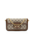 Gucci GG Supreme Chain Horsebit 1955 Small Shoulder Bag