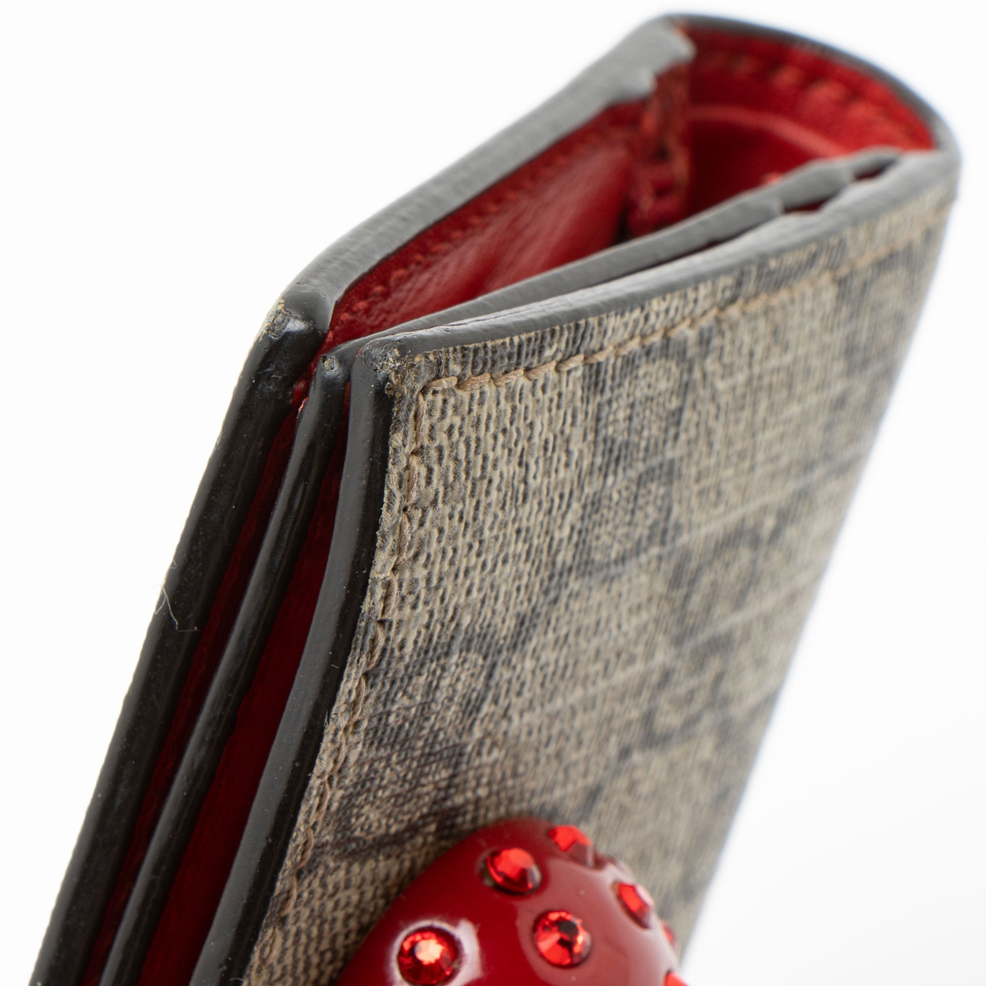 Gucci GG Supreme Cherry Compact Wallet