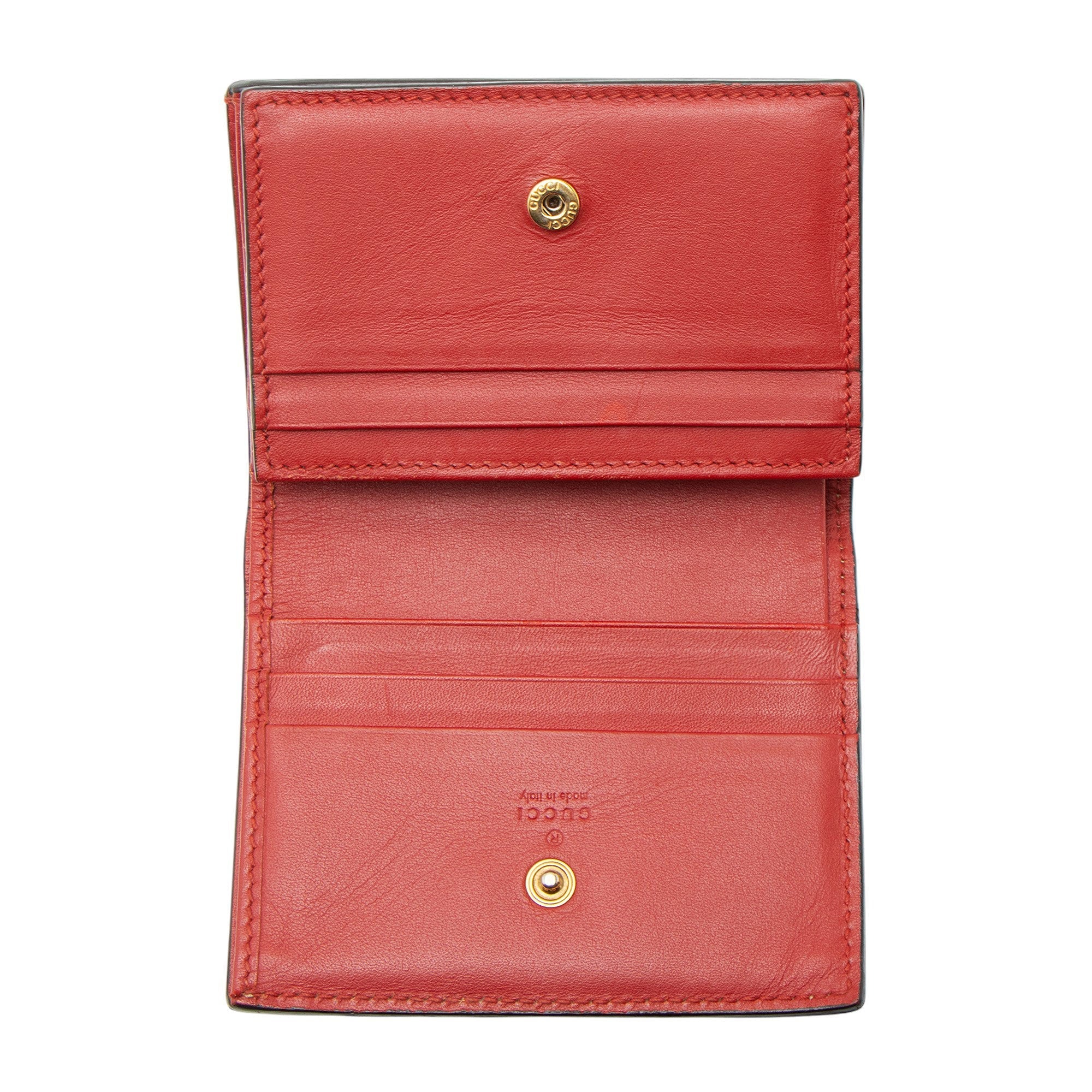 Gucci GG Supreme Cherry Compact Wallet