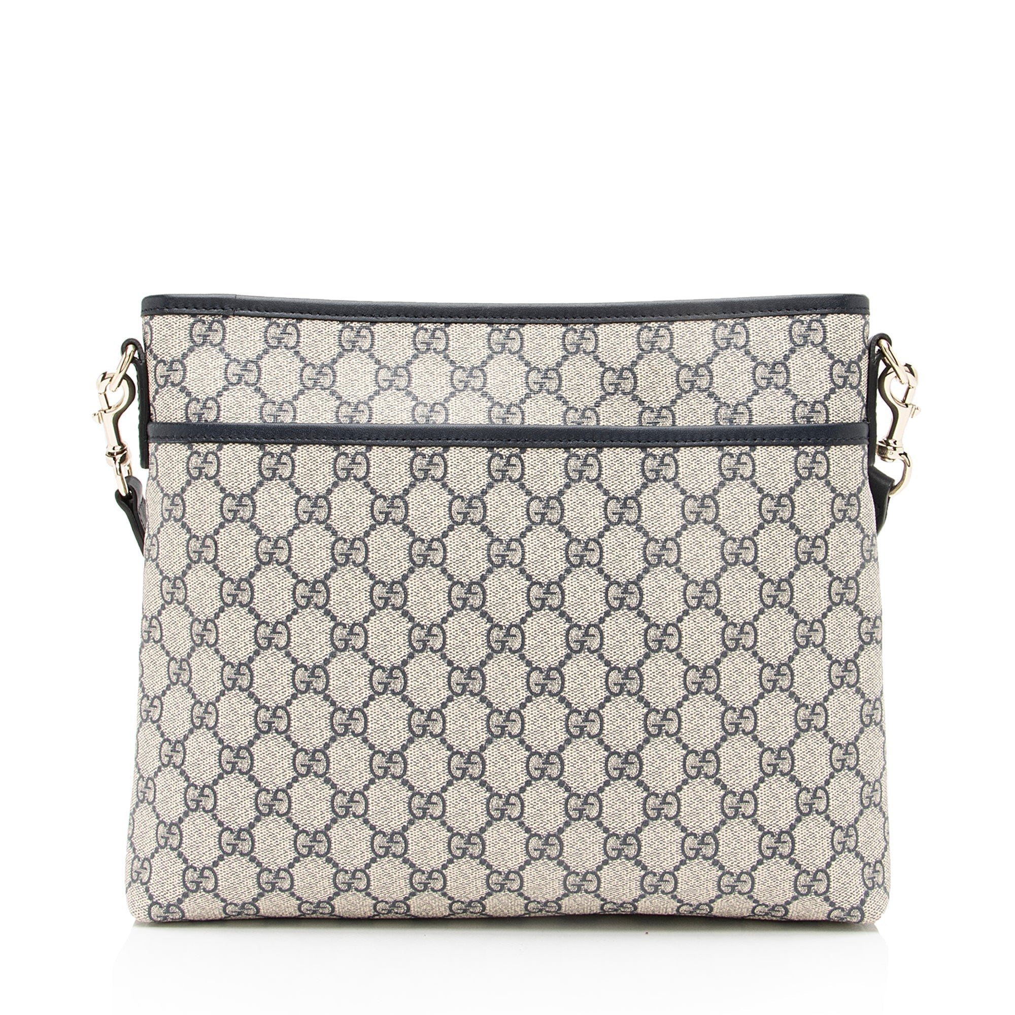 Gucci GG Supreme Classic Flat Medium Messenger Bag (SHF-23363)