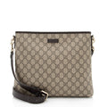 Gucci GG Supreme Classic Flat Medium Messenger Bag (SHF-z1jpvQ)