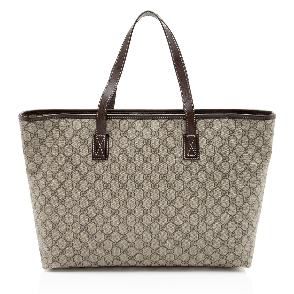Gucci GG Supreme Classic Large Zip Tote
