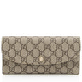 Gucci GG Supreme Continental Flap Wallet (SHF-J4rYyN)