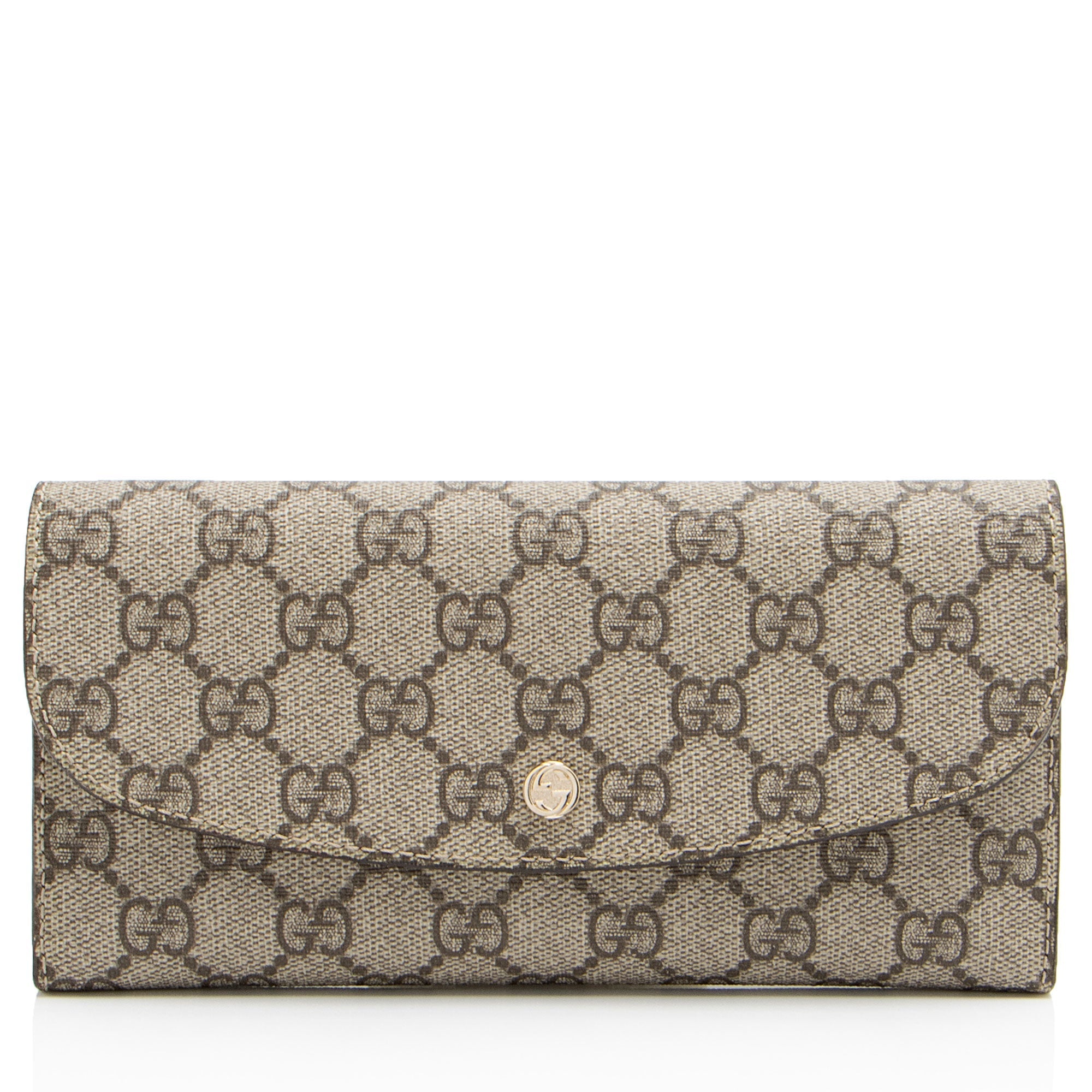 Gucci GG Supreme Continental Flap Wallet (SHF-J4rYyN)