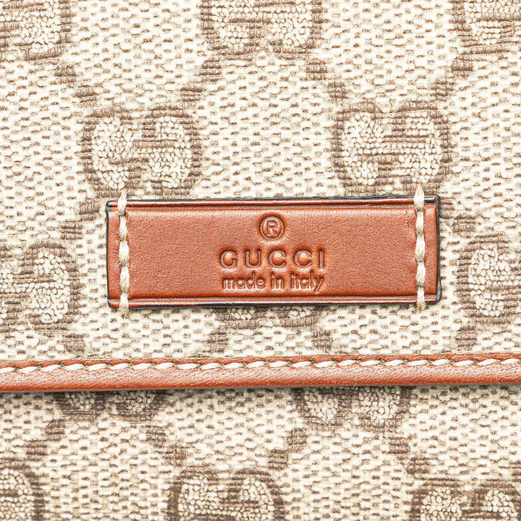 Gucci GG Supreme ContinLBtal Flap Wallet