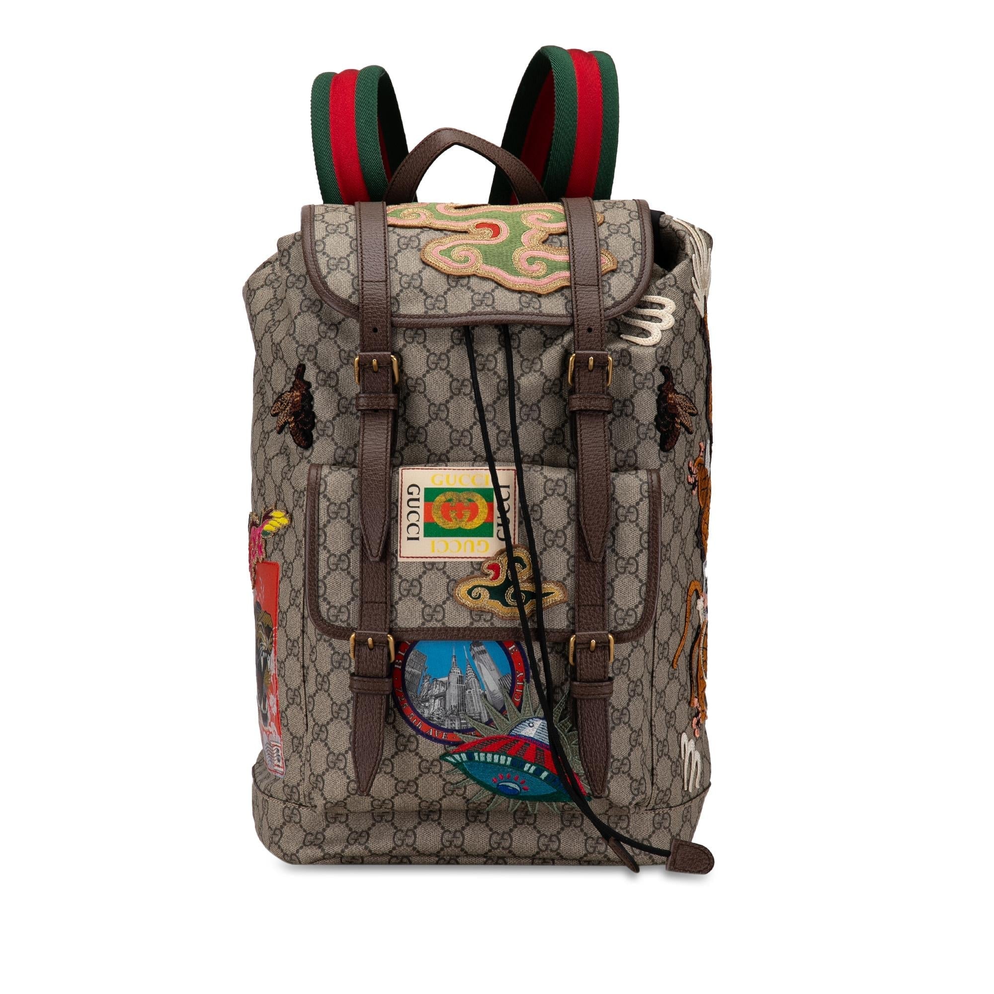 Gucci GG Supreme Courrier Backpack (SHG-v9EkNM)