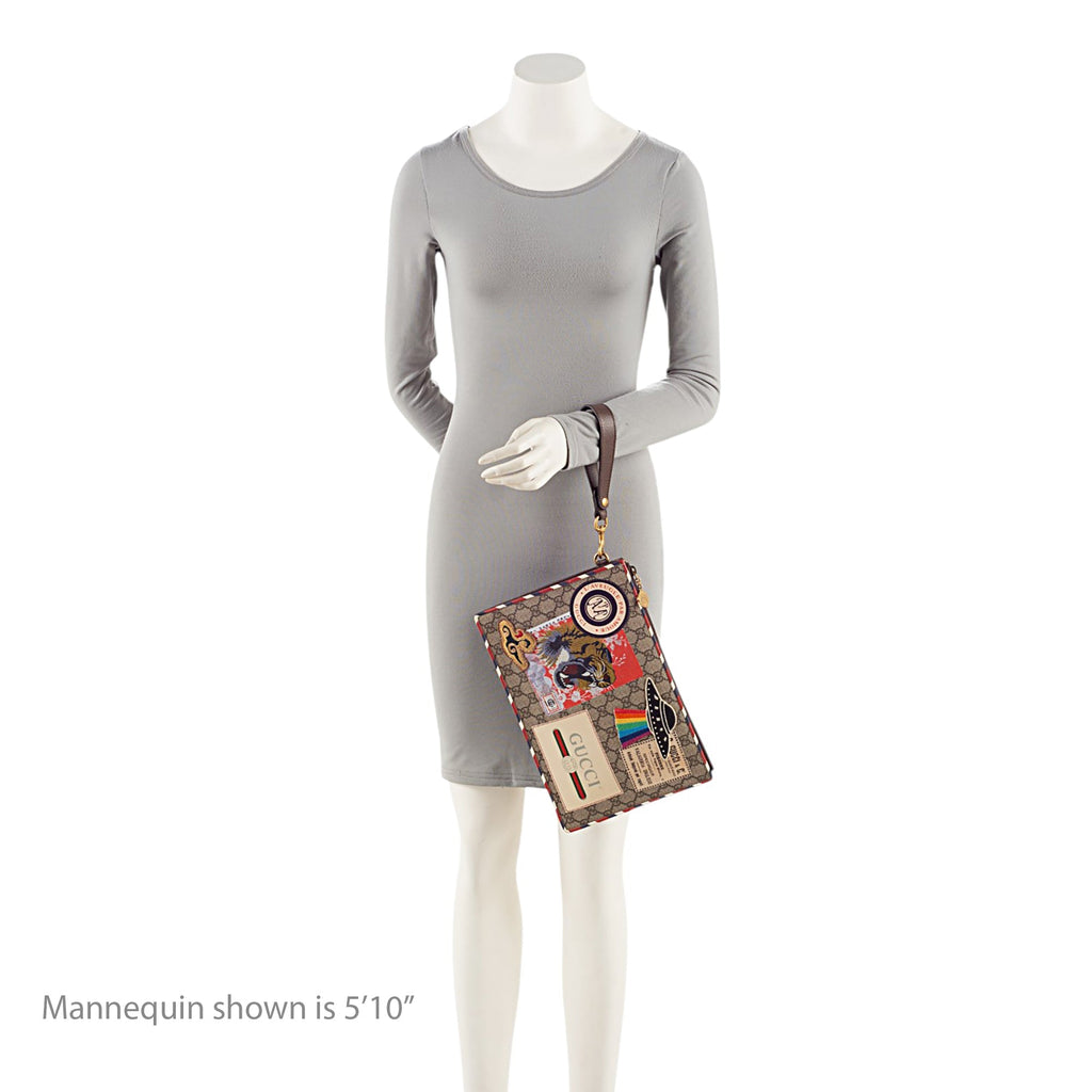 Gucci GG Supreme Courrier Clutch