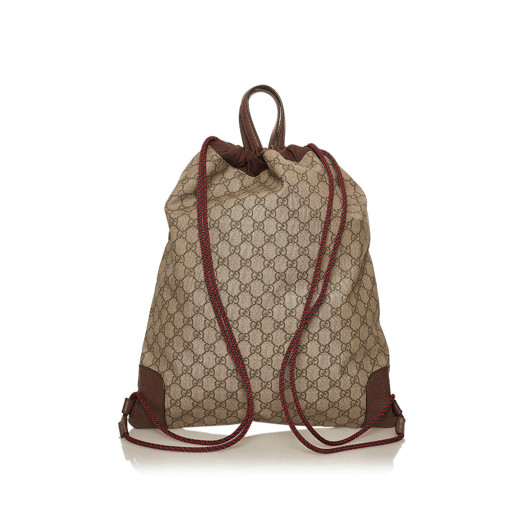 Gucci Gucci Supreme Courrier Drawstring Backpack (SHG-29536)