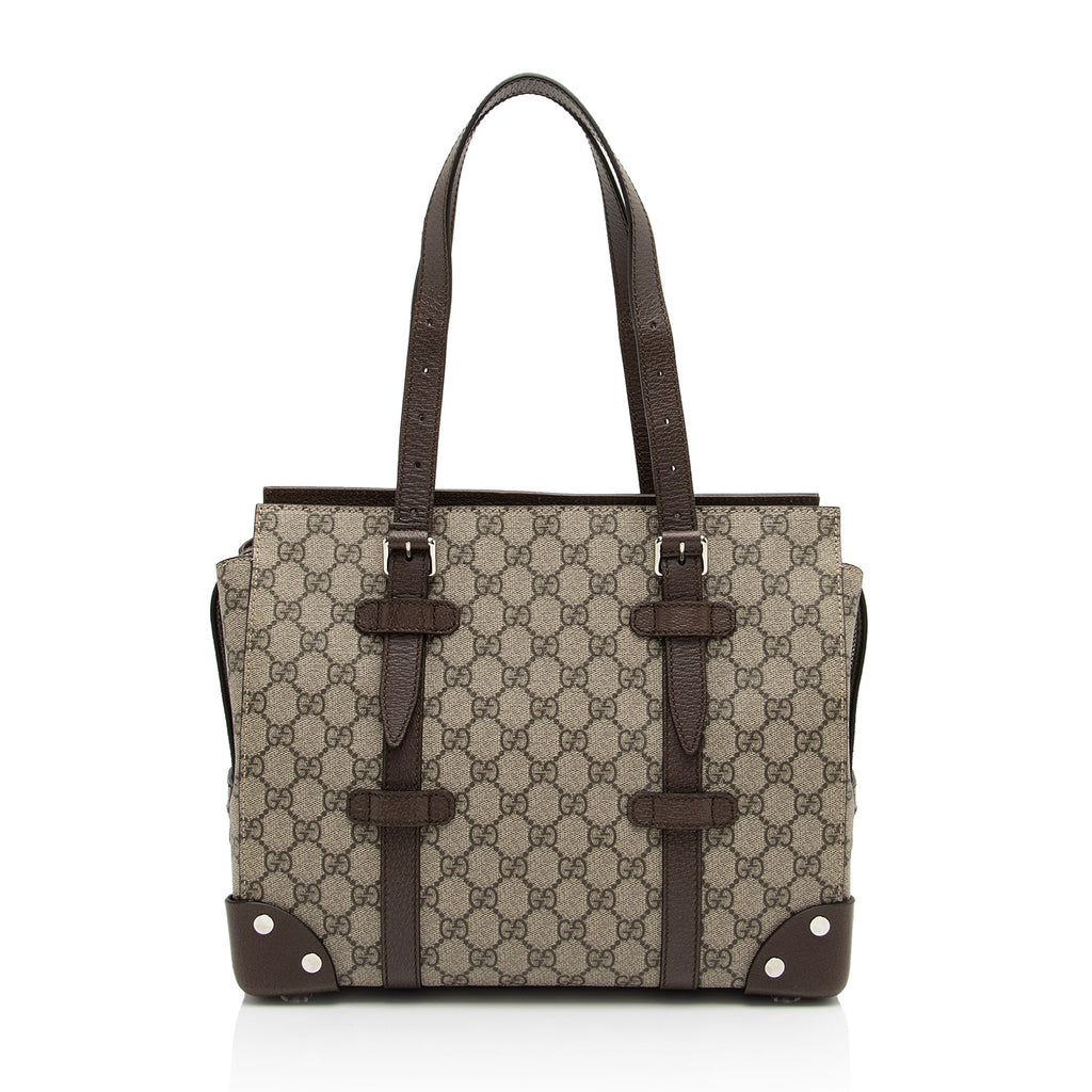 Gucci GG Supreme Buckle Small Tote (SHF-2EWGYl)