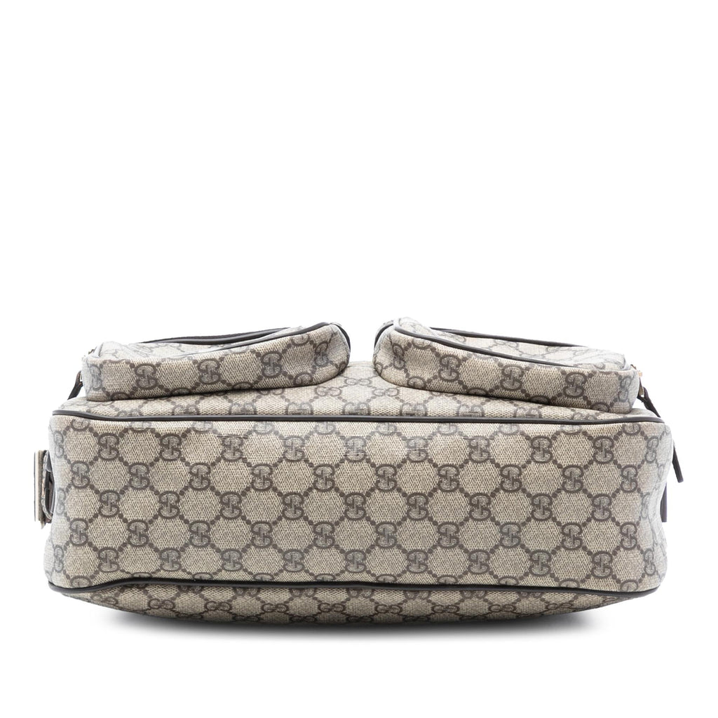 Gucci GG Supreme Double Pocket Crossbody
