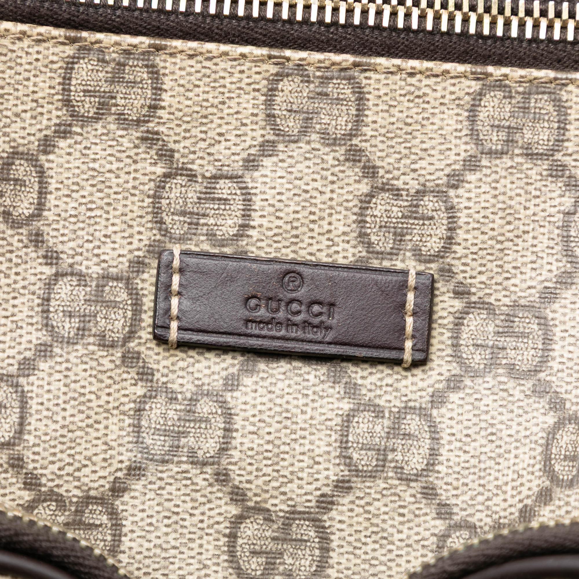 Gucci GG Supreme Double Pocket Crossbody