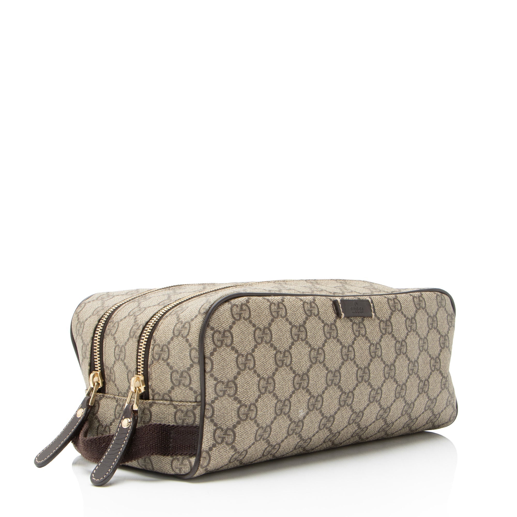 Gucci GG Supreme Double Zip Toiletry Case