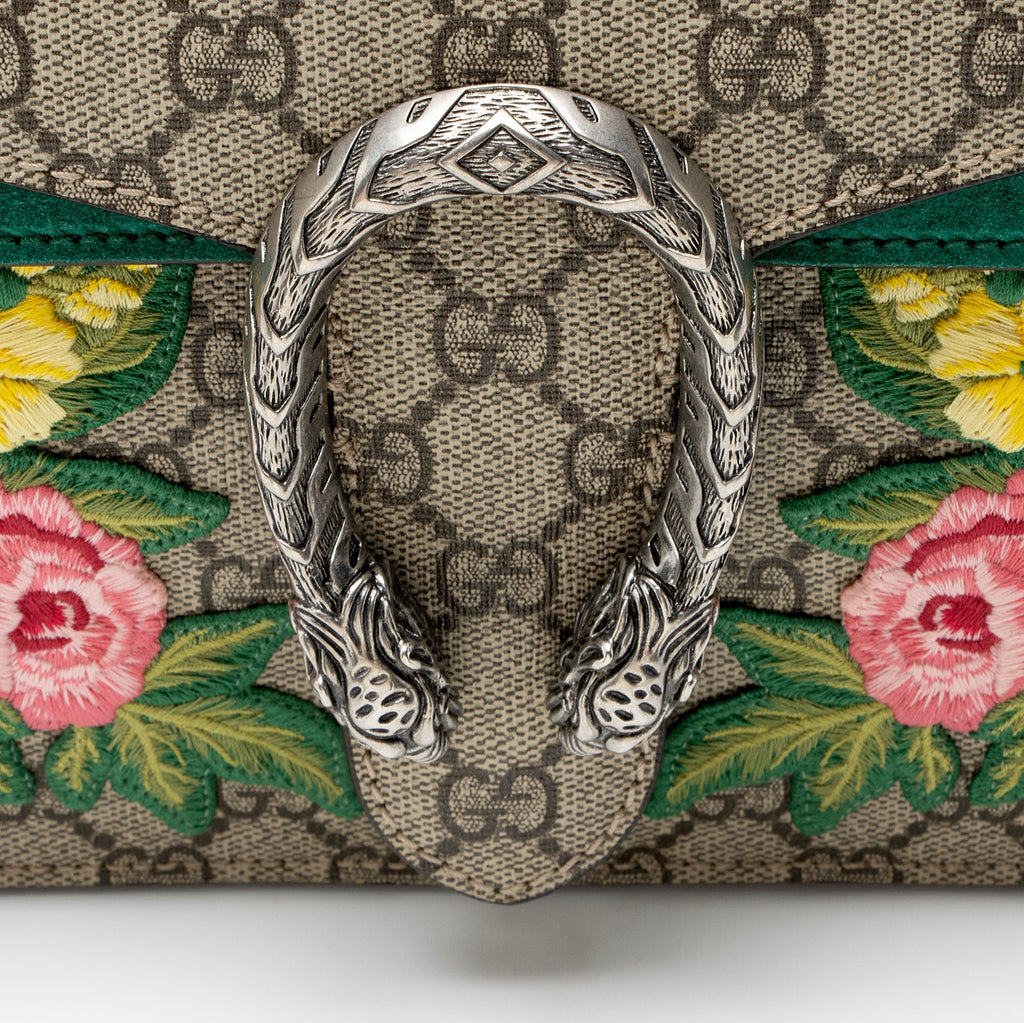 Gucci GG Supreme Embellished Dionysus Large Shoulder Bag