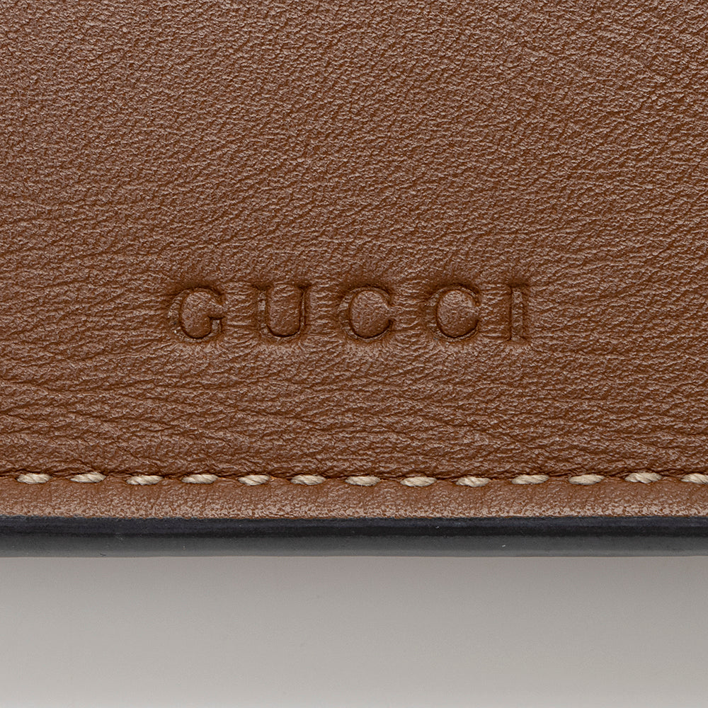 Gucci Gucci Supreme Embroidered Kingsnake Large Zip Pouch (SHF-19741)