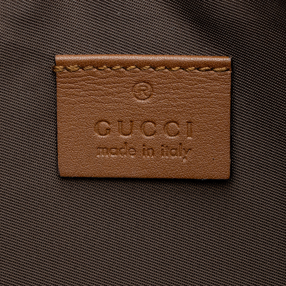 Gucci Gucci Supreme Embroidered Kingsnake Large Zip Pouch (SHF-19741)