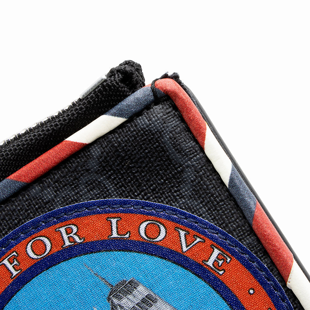 Gucci Gucci Supreme Embroidered Patchwork Large Zip Wristlet (SHF-20229)