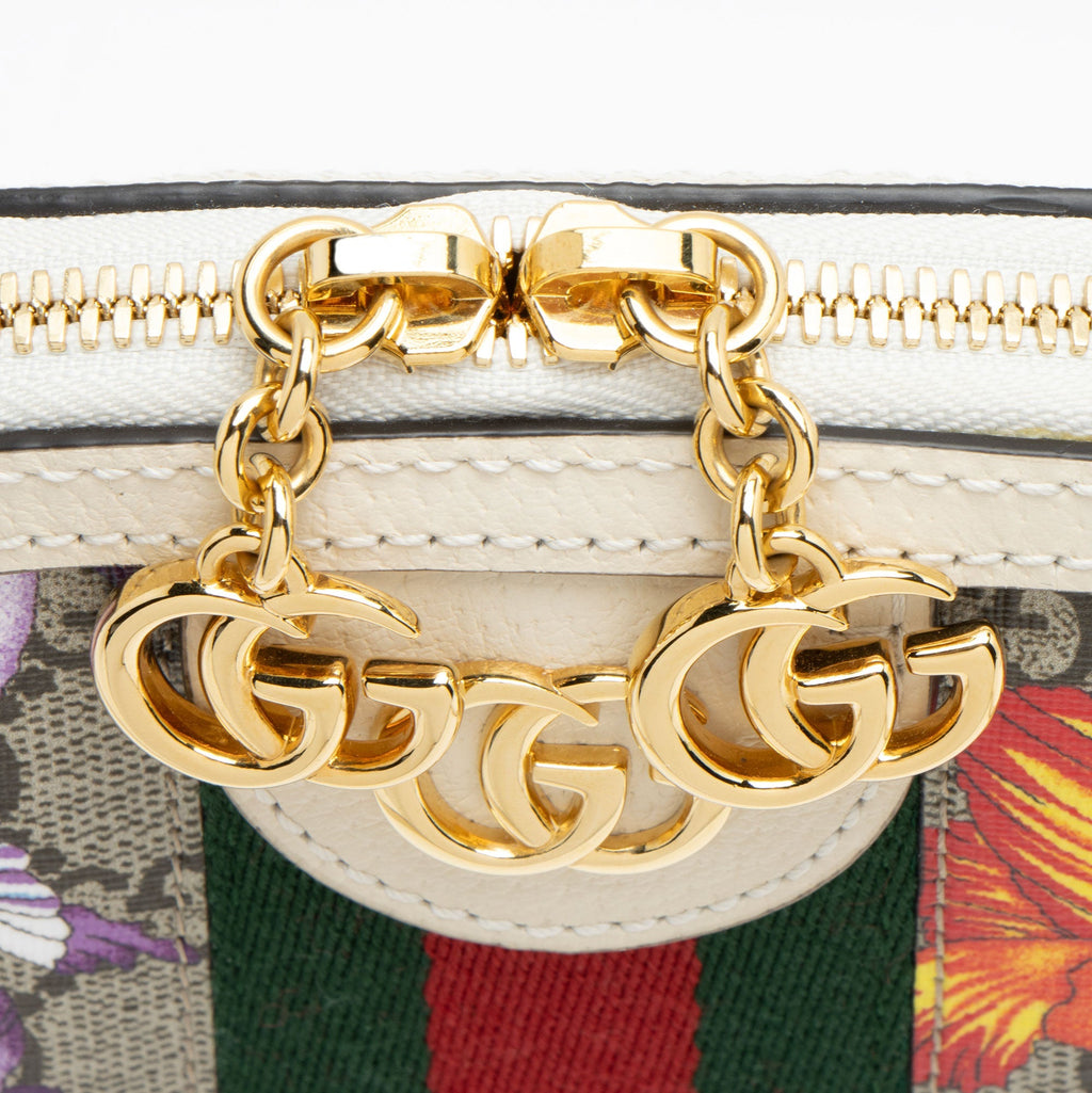 Gucci GG Supreme Flora Ophidia Dome Small Shoulder Bag
