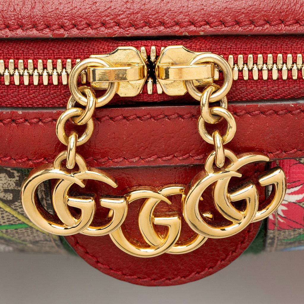 Gucci GG Supreme Flora Ophidia Medium Boston Bag (SHF-ydGH5i)