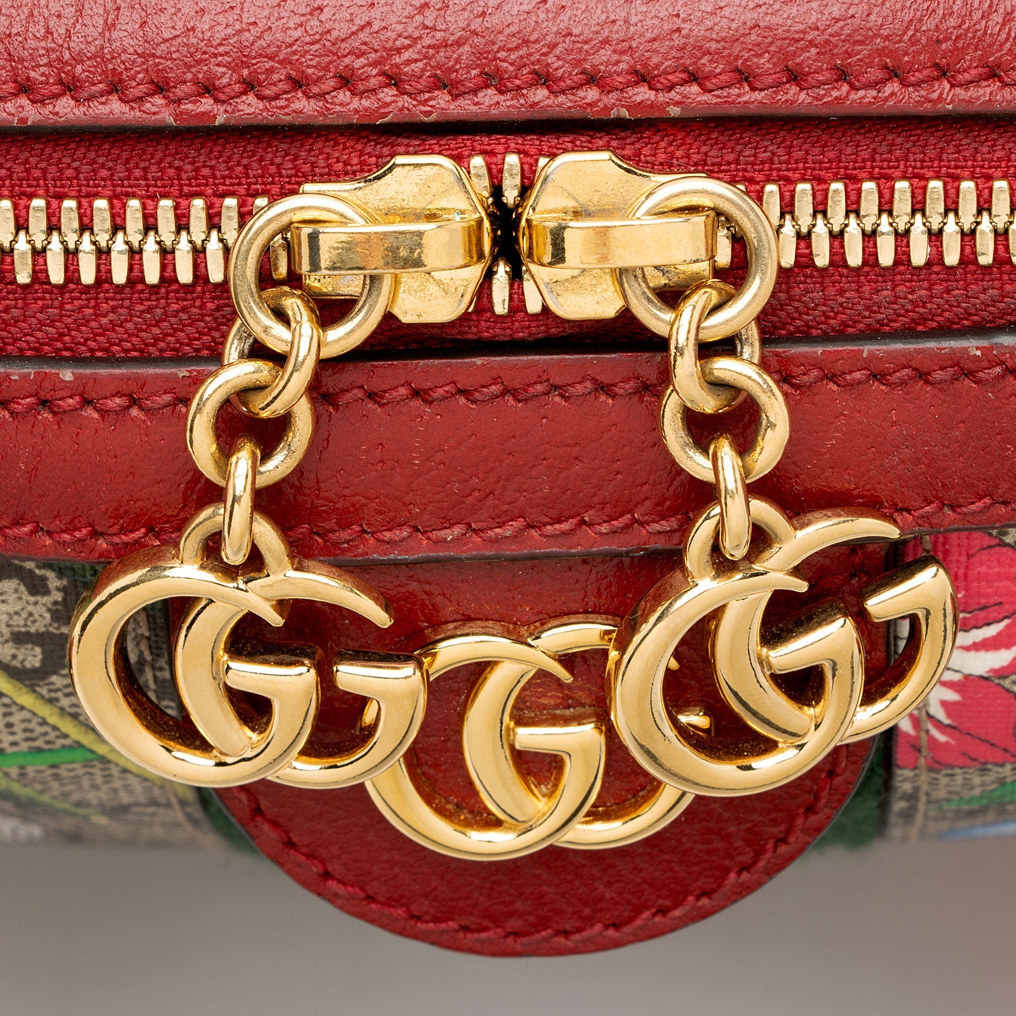 Gucci GG Supreme Flora Ophidia Medium Boston Bag (SHF-ydGH5i)