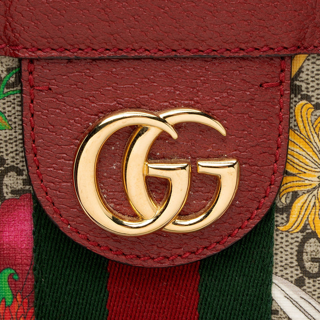 Gucci GG Supreme Flora Ophidia Medium Tote