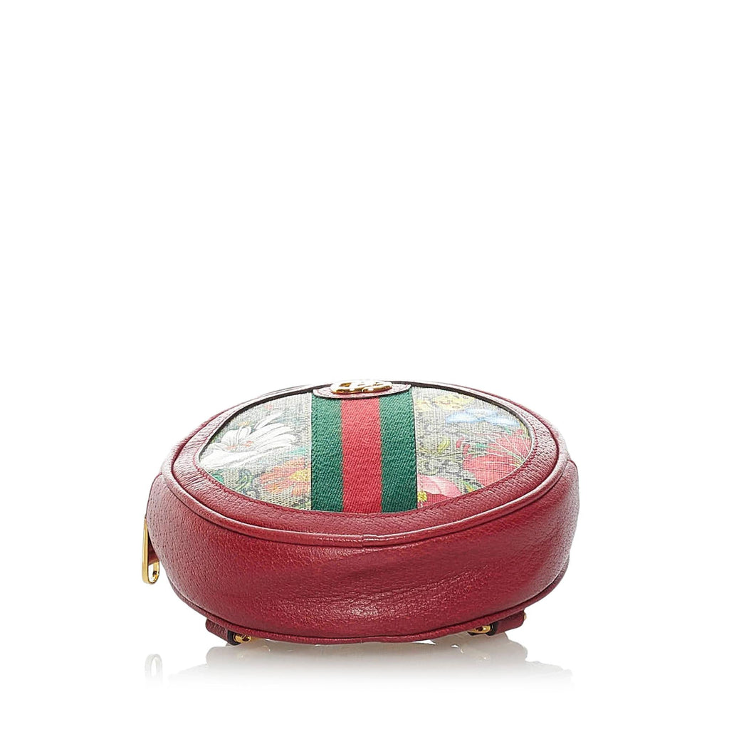 Gucci Gucci Supreme Flora Ophidia Round Backpack (SHG-33576)
