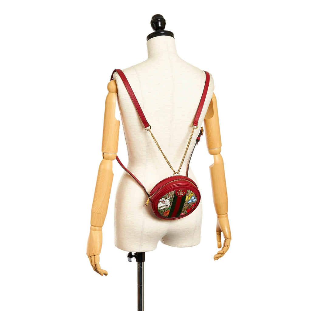 Gucci Gucci Supreme Flora Ophidia Round Backpack (SHG-33576)