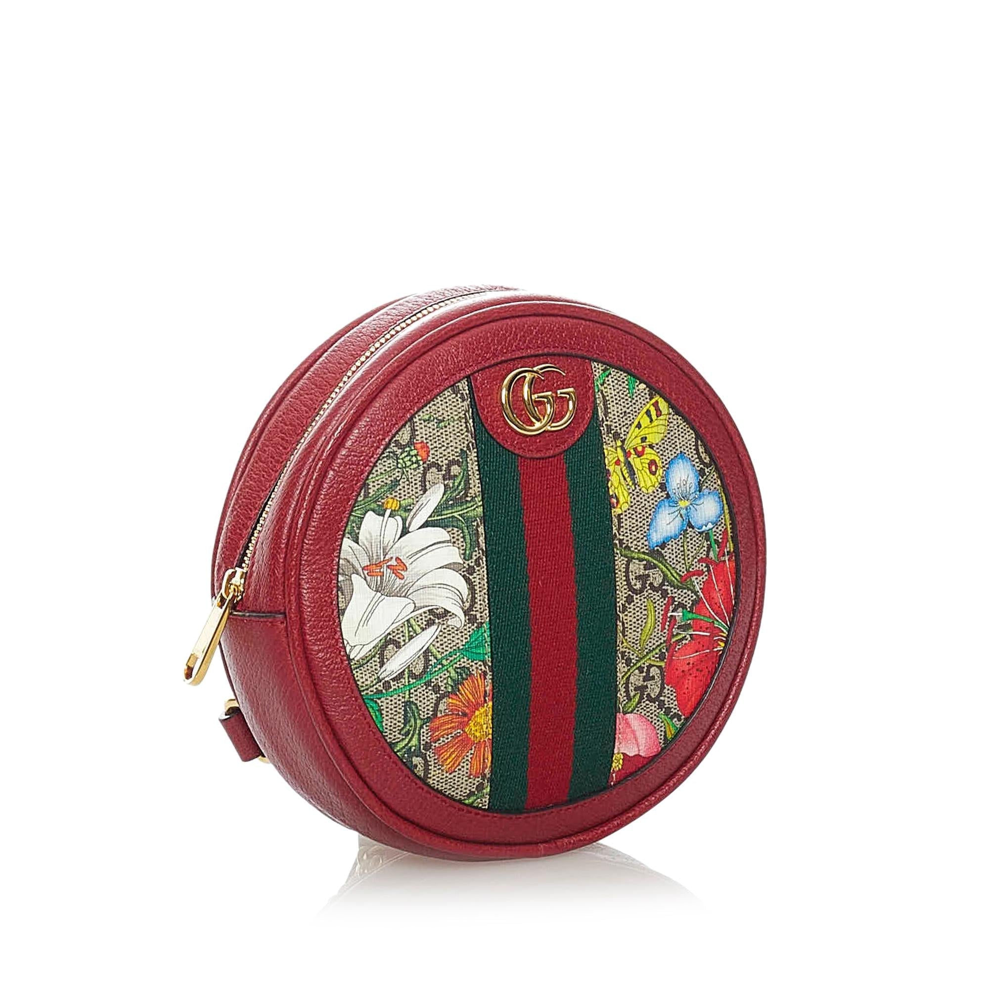Gucci Gucci Supreme Flora Ophidia Round Backpack (SHG-33576)