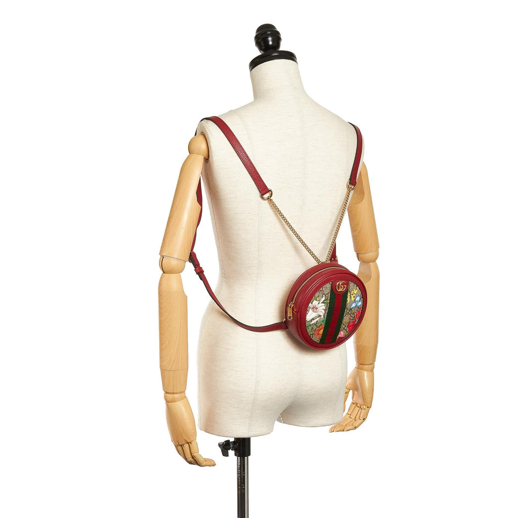 Gucci Gucci Supreme Flora Ophidia Round Backpack (SHG-33836)