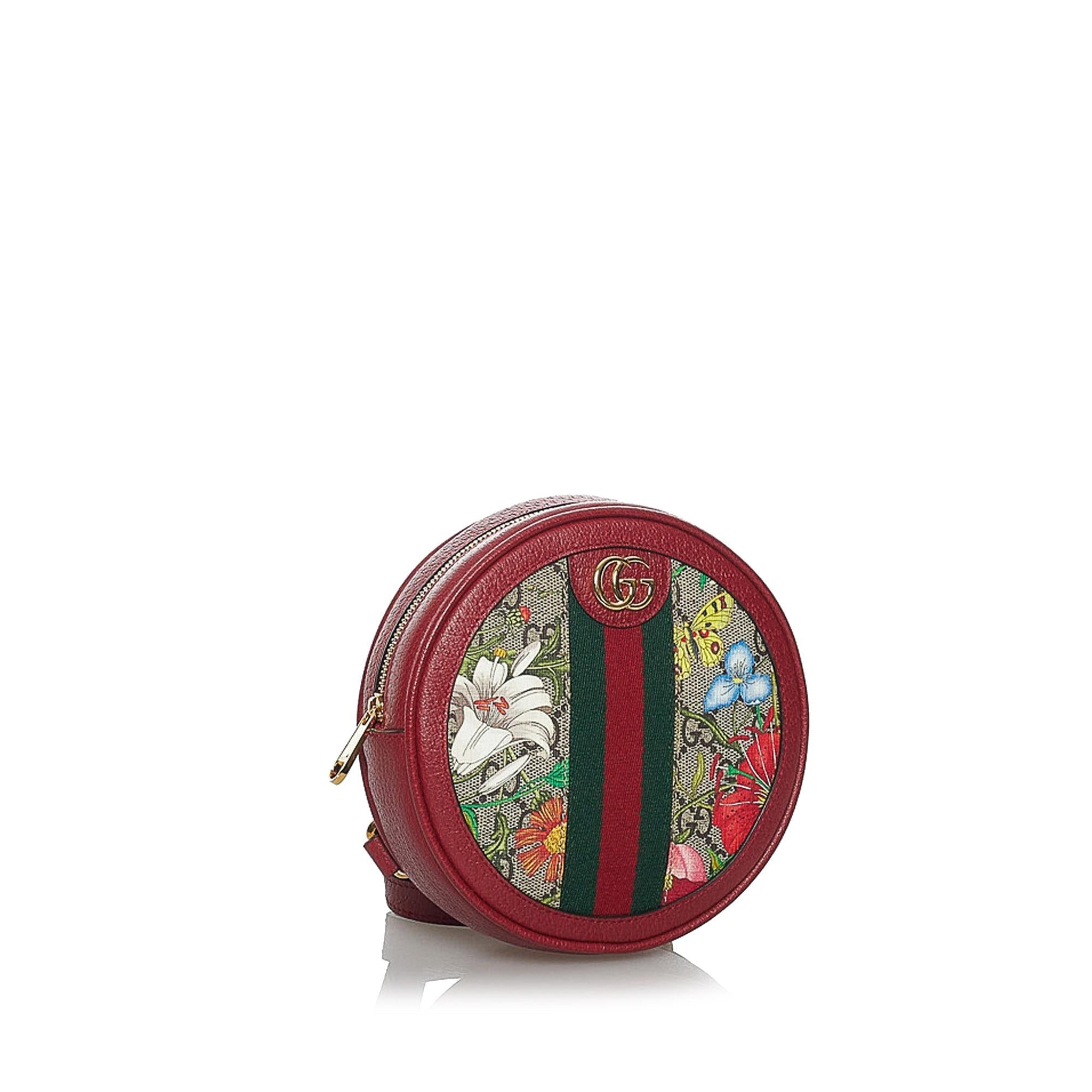 Gucci Gucci Supreme Flora Ophidia Round Backpack (SHG-33836)