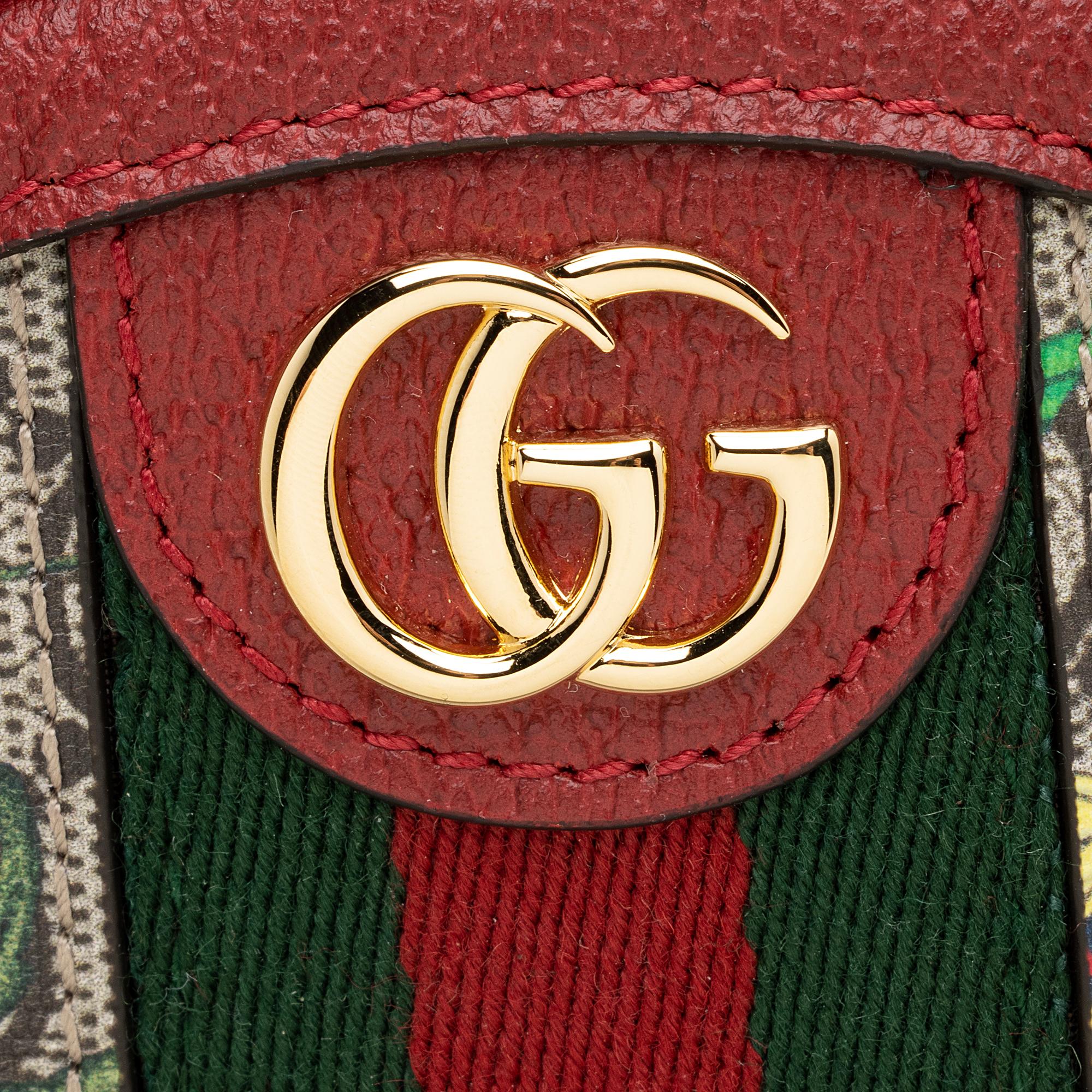 Gucci GG Supreme Flora Ophidia Round Mini Backpack (SHF-22738)