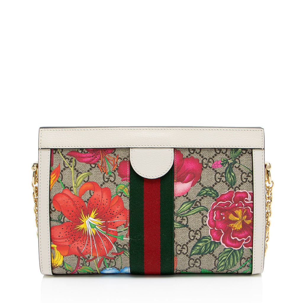 Gucci GG Supreme Flora Ophidia Shoulder Bag