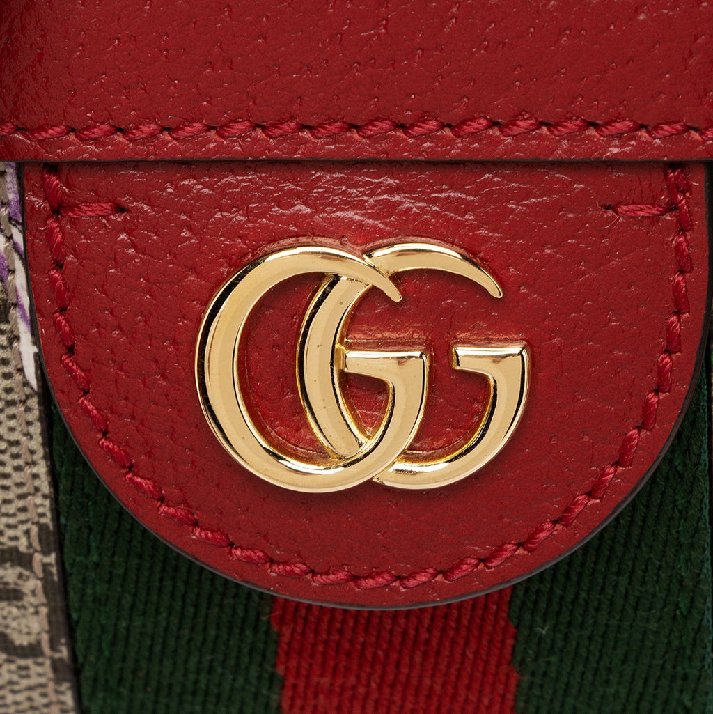 Gucci GG Supreme Flora Ophidia Small Top Handle