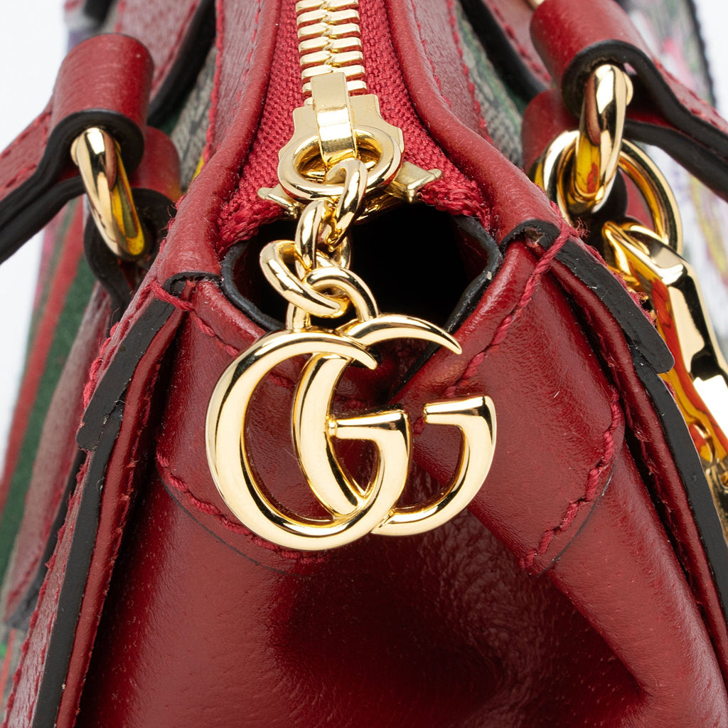 Gucci GG Supreme Flora Ophidia Small Tote (SHF-JvDcT5)
