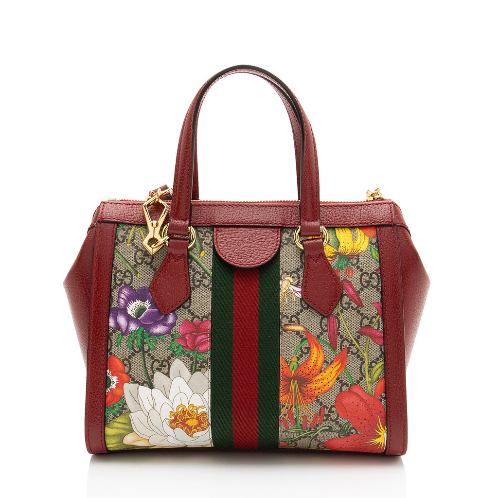 Gucci GG Supreme Flora Ophidia Small Tote