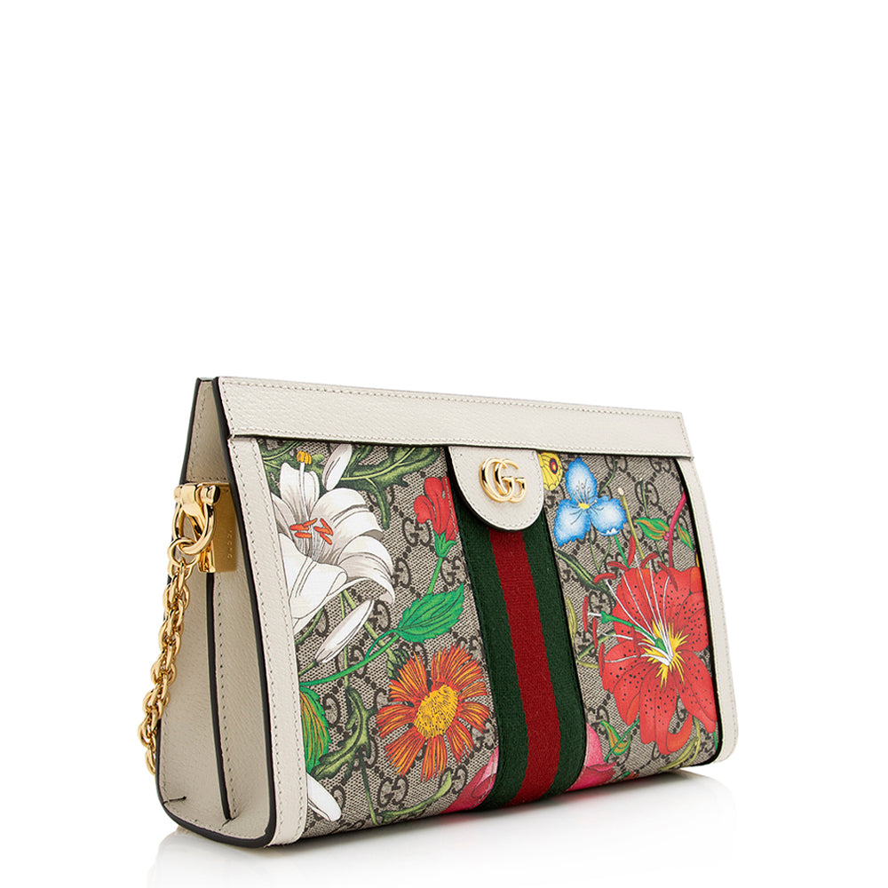 Gucci Gucci Supreme Flora Ophidia Web Shoulder Bag (SHF-21613)