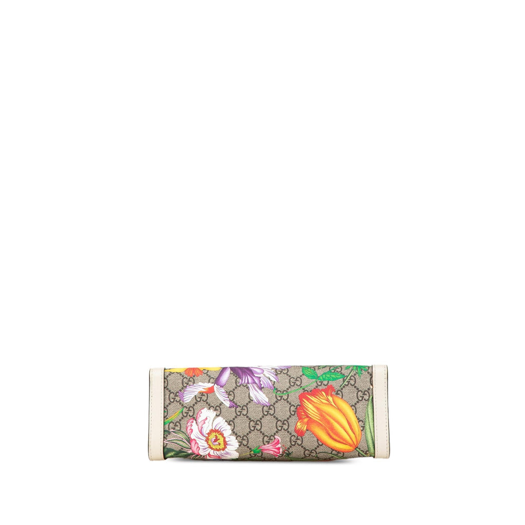 Gucci GG Supreme Flora Padlock Shoulder Bag