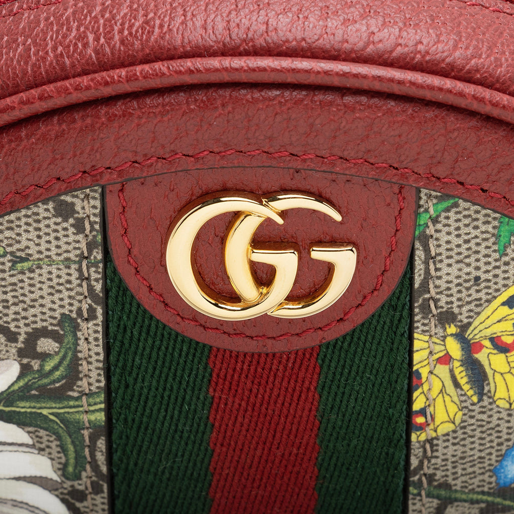 Gucci GG Supreme Flora Round Mini Backpack (SHF-22603)