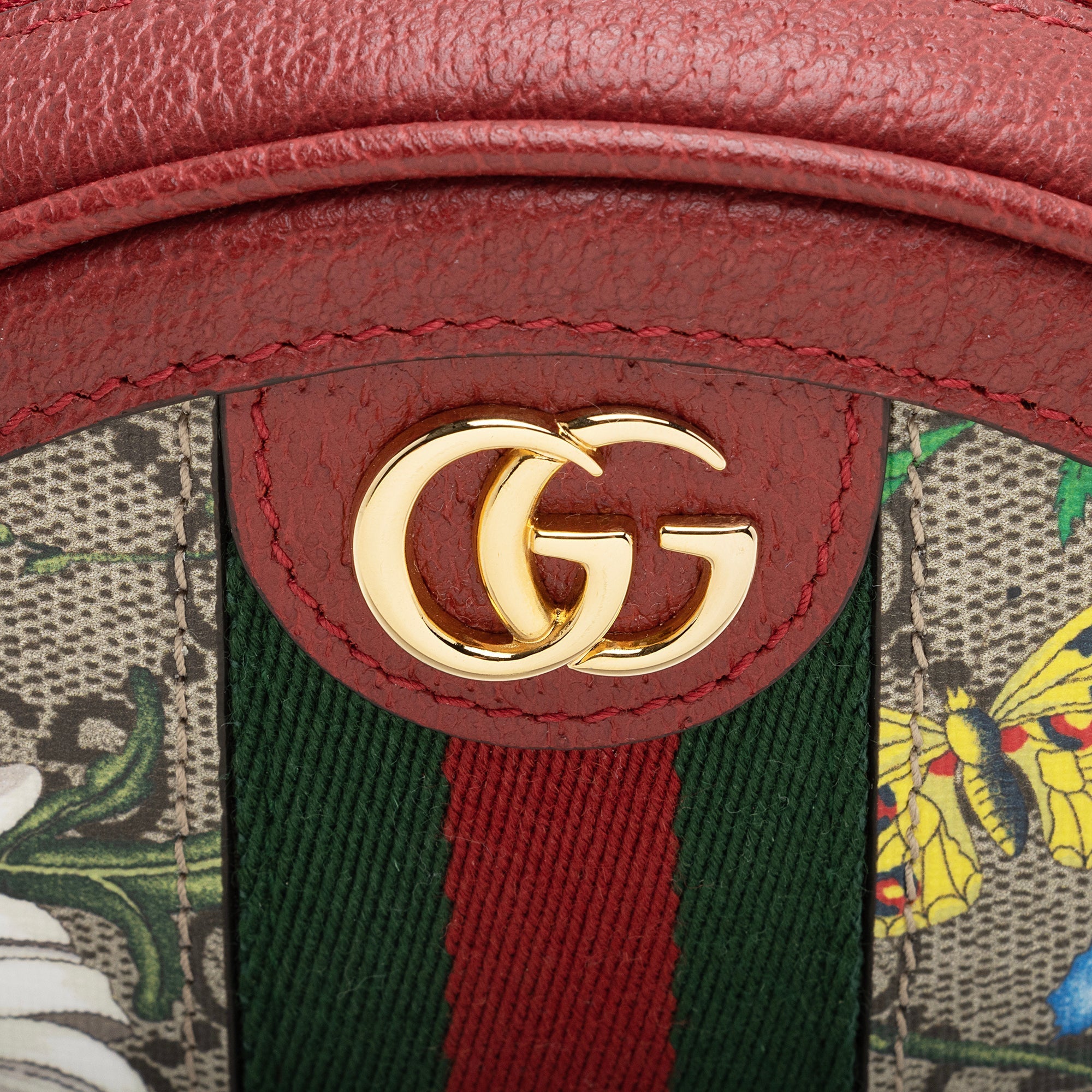 Gucci GG Supreme Flora Round Mini Backpack (SHF-22603)